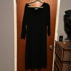 Reformation Nordstrom black long sleeve maxi dress